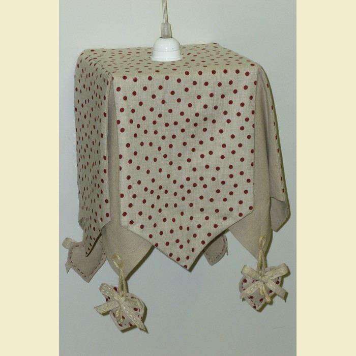 Lampadario Con Pois Rosso