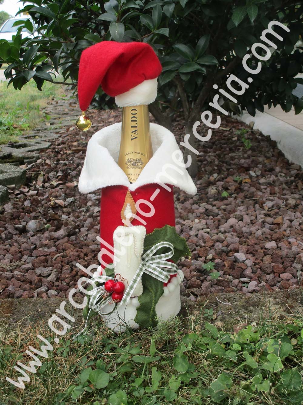 482 Copri bottiglia Babbo Natale
