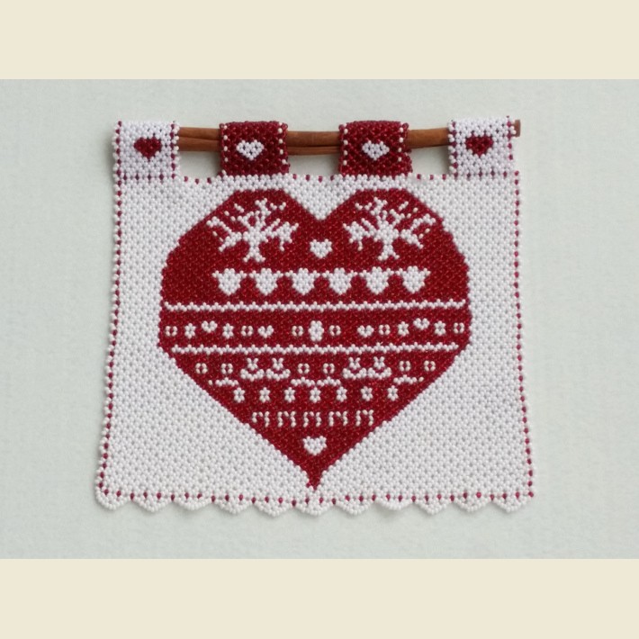 378 Bandierina Cuore Rosso