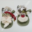560 Porta posate con Babbo Natale e renna