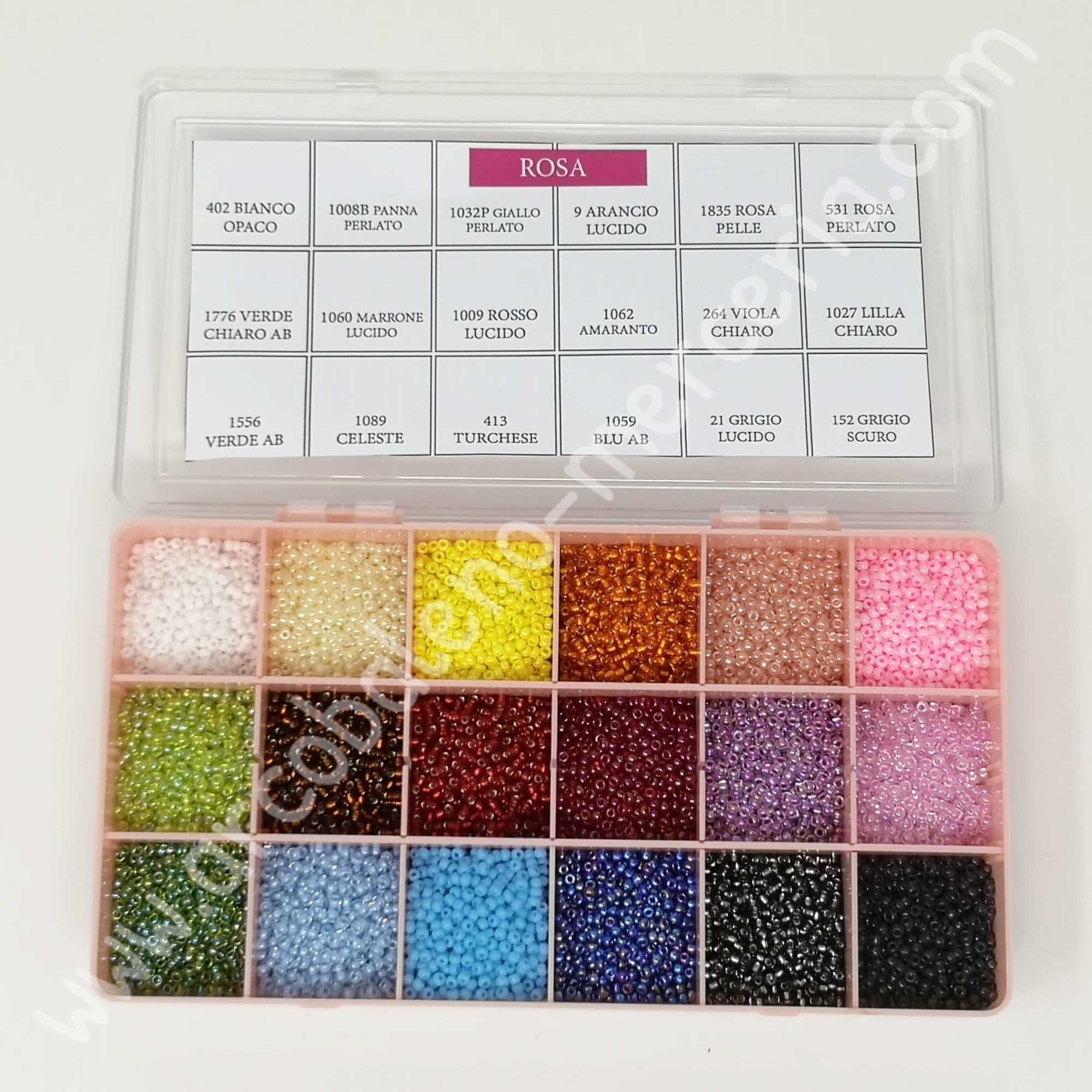 Kit assortimento perline miyuki 8/0