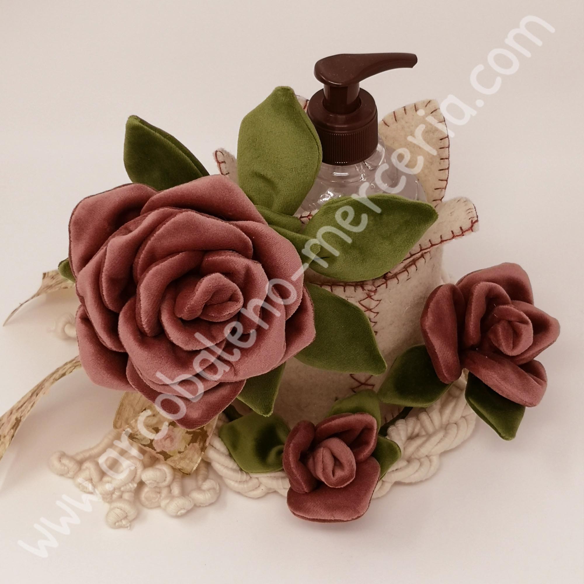 Porta igienizzante con rose