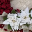 Ghirlanda cicciottosa con stelle di Natale