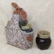 Cestino svuota tasche o porta marmellate in feltro ramage