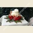 291 Centro Tavola Con Stelle Di Natale Rosso