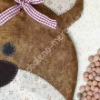 Sacchettino con noccioli a orsetto