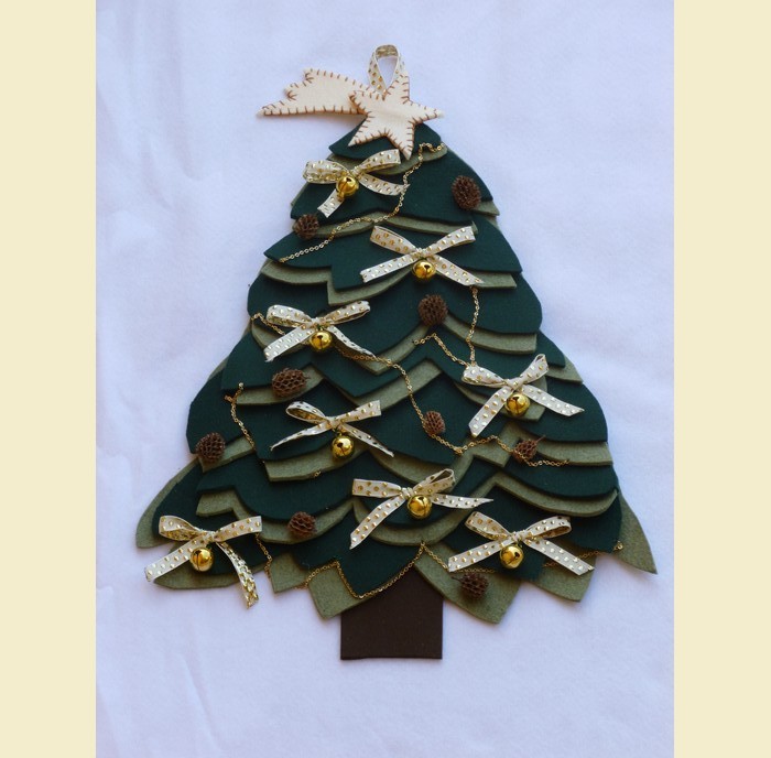 Albero In Feltro Verde