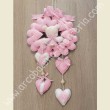 Ghirlanda nascita con cuori