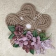 FUORIPORTA CON CORDA E ROSE IN VELLUTO