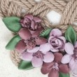 FUORIPORTA CON CORDA E ROSE IN VELLUTO