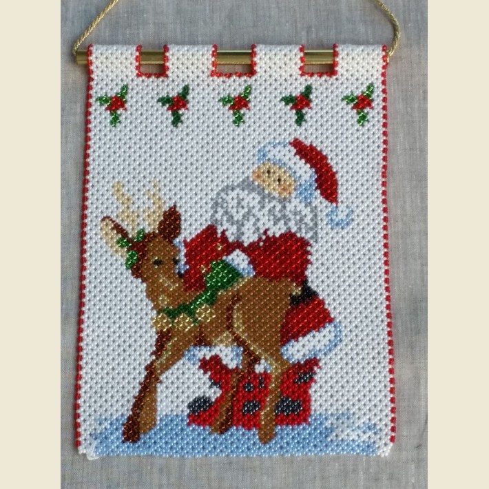 392 Babbo Natale Con Renna