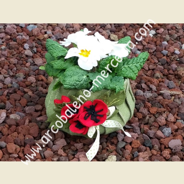 325 Portafiori Con Papaveri