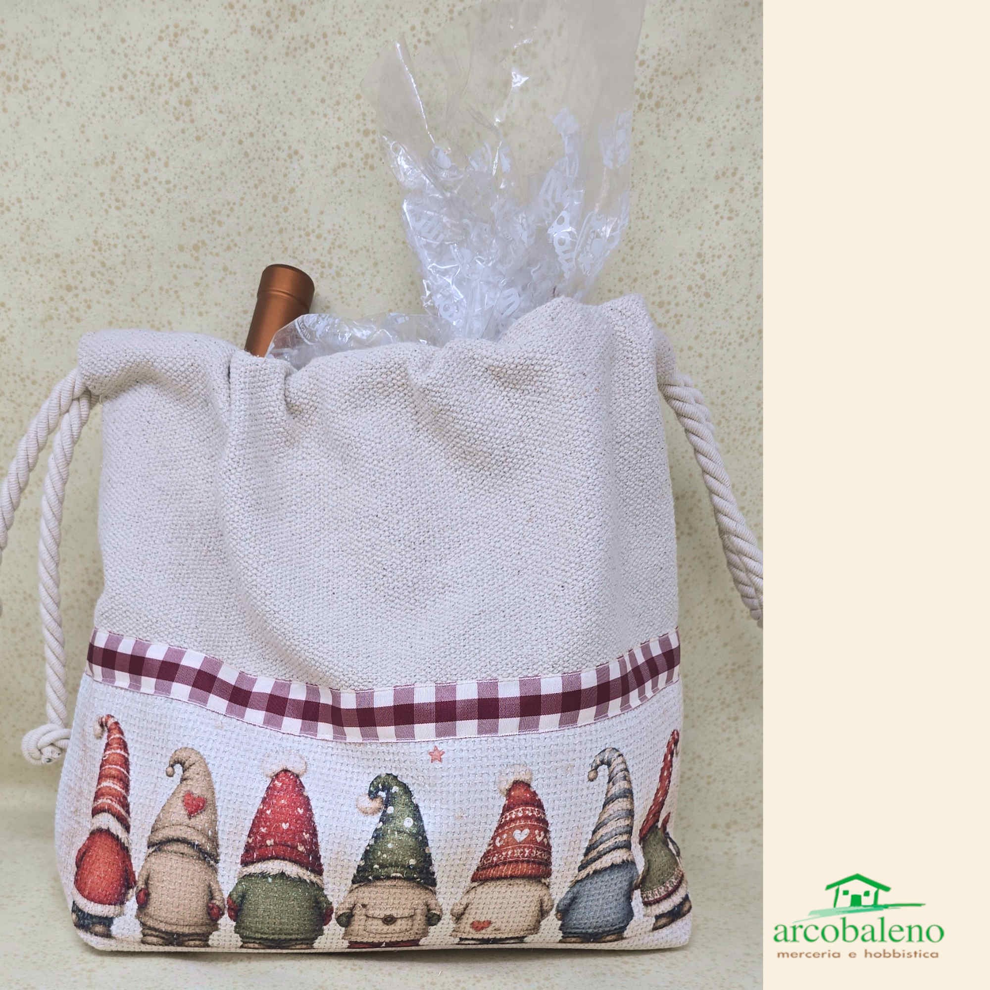 BORSA CON GNOMETTI PORTA TUTTO